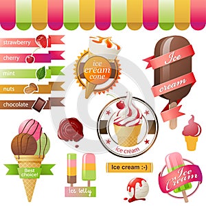 Ice cream emblems photo