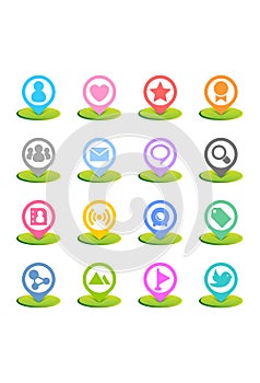 Colorful Icon Set - Social Media