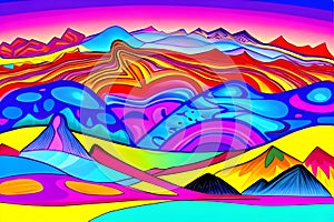 colorful image of the abstract doodle art in multitude array of shapes,patterns,textures,colors and intricate details.