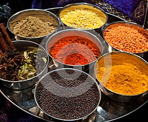 Colorful Indian Spices