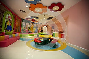 Colorful indoor playground