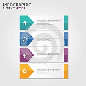 Colorful Infographic elements presentation templates flat design set for brochure flyer leaflet marketing