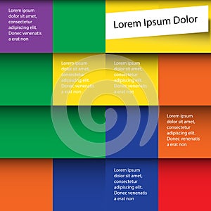 Colorful infographic paper