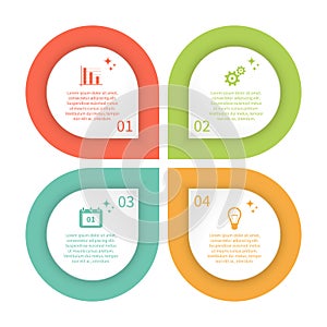 Colorful infographic template