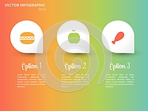 Colorful infographic template