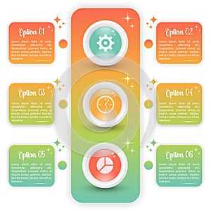 Colorful infographic template