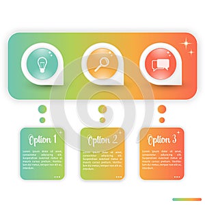 Colorful infographic template