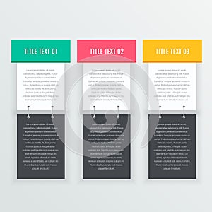 Colorful infographics banners template