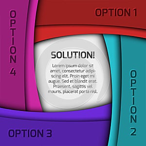 Colorful infographics design