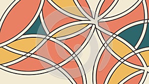Colorful Interlocking Geometric Pattern, vector design Generative AI