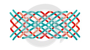 Colorful Intersecting Lines Pattern Vector, Dynamic Geometric Background, vector design Generative AI