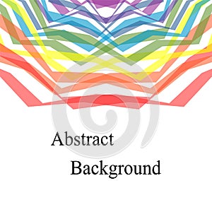 Colorful Intersecting Transparent Bended Stripes. Template for Fliers, Banners, Badges, Posters, Stickers