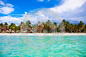 Colorful Isla Mujeres island near Cancun in Mexico photo