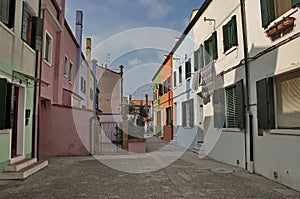 Colorful island Burano, near Venice, Italy