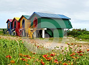 Colorful Island Houses -- Pescadores, Taiwan photo