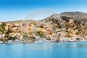 popular tourist attraction with fishing boats in a harbor