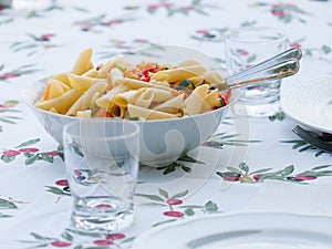 Colorful Italian pasta