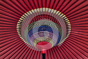 Colorful Japanese parasol