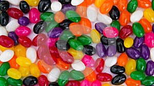 Colorful jelly beans candy background