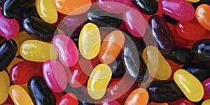 colorful jelly beans, sweet candies
