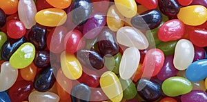 colorful jelly beans, sweet candies