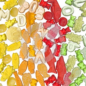 Colorful jelly candy