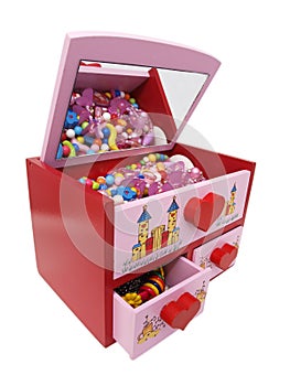 Colorful jewelry box for kids