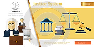 Colorful Judicial System Concept