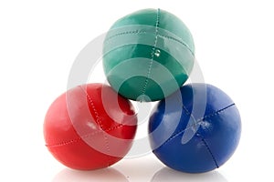 Colorful juggle balls