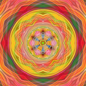A colorful kaleidoscope with all the colors of the rainbow