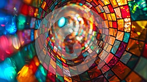 Colorful kaleidoscope pattern