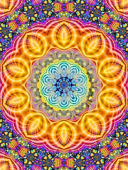 Colorful Kaleidoscope Pattern Indian