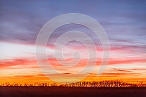 Colorful Kansas Sunset