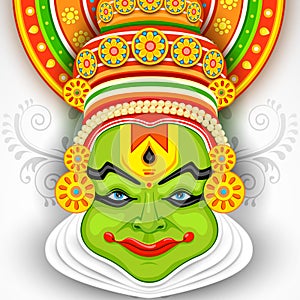 Colorful Kathakali Face