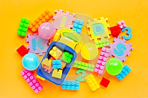 Colorful Kids toys with alphabet