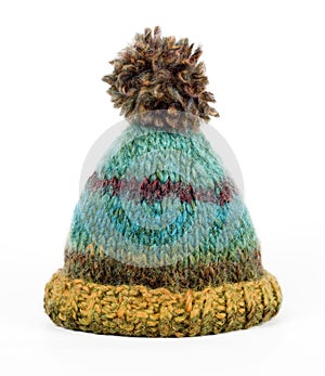 Colorful knitted hat