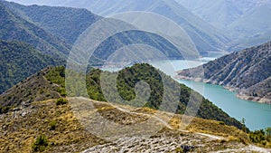 Beautiful kozjak lake in northern macedonia