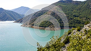 Beautiful kozjak lake in northern macedonia