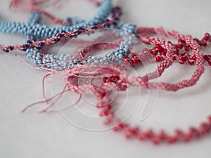 Colorful kumihimo handmade cords