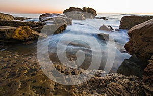 Colorful Laguna Beach ocean Landscape