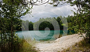 Colorful Lake District in the Lubuskie Voivodeship, Poland