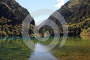 Colorful Lake in Jiuzhaigou National Park