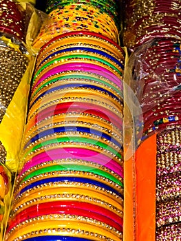 Colorful Lakh Bangles-India