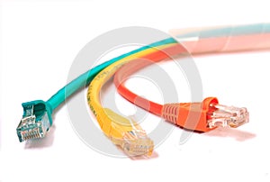 Colorful lan telecommunication cable RJ45