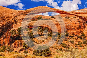 Colorful Landscape Arch Devils Garden Arches National Park Moab Utah