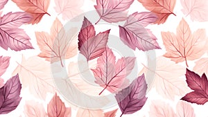Colorful leaf nature autumn spring plant texture background illustration, Generative AII
