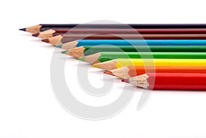 Colorful Learning Tools: Colored Wooden Pencils
