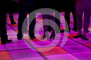 Colorful led dance floor