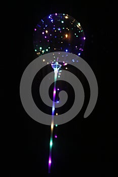 Colorful led lights night balloon