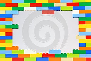 Colorful Lego Frame photo